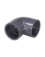 PVC female solvent weld elbow, 90°, 50 mm