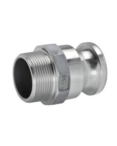 Aluminium male hose fitting to male BSP thread camlock coupling - Agrico