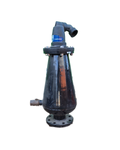 Valve, air, sewerage, steel, PN16, FL 80 mm