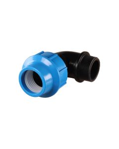 Compression to male BSP thread elbow, 110 x 4" - Agrico