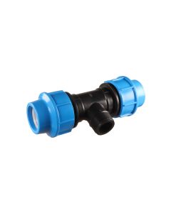 Compression to male BSP thread tee, 90 mm x 3" x 90 mm - Agrico