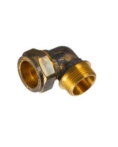 Brass copper to male BSP thread elbow, 22 mm - Agrico