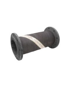 Dual purpose rubber hose, flanged, 100 mm