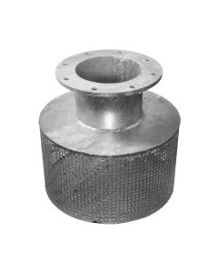 Galvanised flanged suction strainer, 150 mm - Agrico