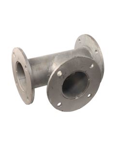 Galvanised flanged tee, 80 mm - Agrico