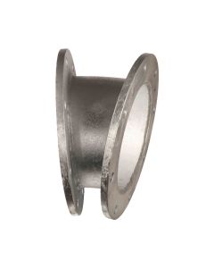 Flange to flange bend, 22.5°, 80 x 80 mm - Agrico