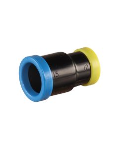 Full flow reducing coupling, 15 x 12 mm - Agrico