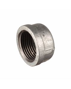 Galvanised female BSP thread end cap, 3" - Agrico