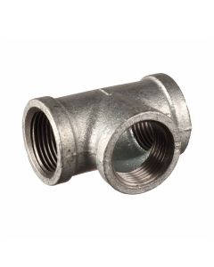 Galvanised female BSP thread tee, 4" x 4" x 4" - Agrico