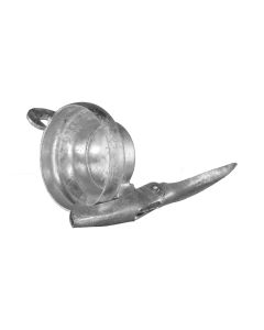 Galvanised female perrot end cap, 89 mm - Agrico