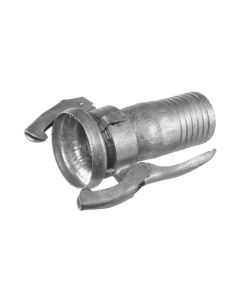 Galvanised female perrot to hose barb coupling, 50 x 50 mm - Agrico