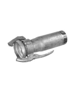 Galvanised female perrot to male BSP thread quick coupling, 108 mm x 4" - Agrico