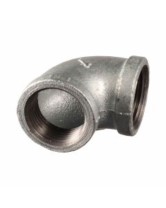 Galvanised female to female BSP thread elbow, 90°, 2-1/2" x 2-1/2" - Agrico