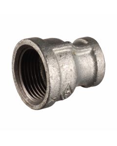 Galvanised female to female thread reducing coupling, 4" x 2-1/2" - Agrico