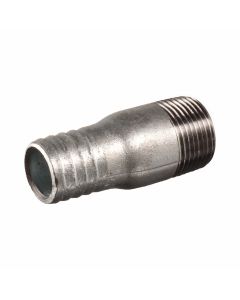 Galvanised hose barb to male BSP thread nipple coupling - Agrico