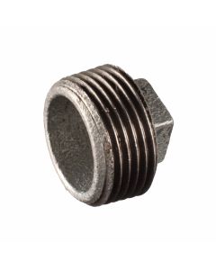 Galvanised male BSP thread end plug, 1" - Agrico
