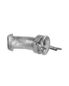 Galvanised male perrot to female perrot bend, 45°, 70 mm - Agrico