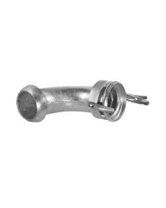 Galvanised male perrot to female perrot bend, 90°, 50 x 50 mm - Agrico