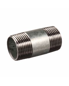 Galvanised male to male BSP thread barrel nipple coupling - Agrico