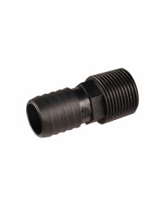 Nylon male BSP thread to hose barb reducing coupling, 1" x 20 mm - Agrico