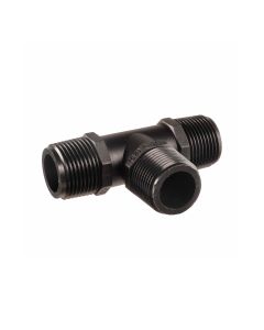 Nylon male BSP thread tee, 3/4" x 3/4" x 3/4" - Agrico