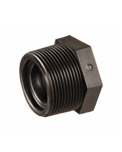 Nylon male to female BSP thread reducing bush coupling, 3/4" x 1/2" - Agrico