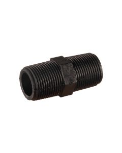 Nylon male to male BSP thread barrel nipple coupling - Agrico