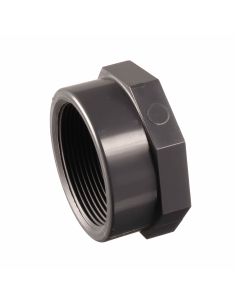 PVC female BSP thread end cap, class 16, 4" - Agrico