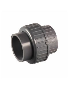 PVC female solvent weld to female solvent weld union, 20 mm - Agrico