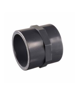 PVC female solvent weld to female thread coupling, 110 mm x 4" - Agrico