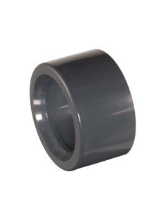 PVC female to male solvent weld reducing coupling, 50 x 40 mm - Agrico