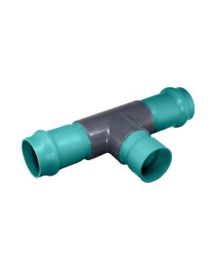 PVC pipe seal to female thread tee, 50 mm x 2" x 50 mm - Agrico