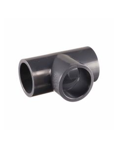 PVC solvent weld reducing tee, 90 x 63 mm - Agrico