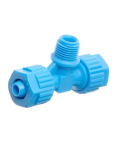 Tefen male BSP branch tee, 8 mm x 1/8" x 8 mm - Agrico